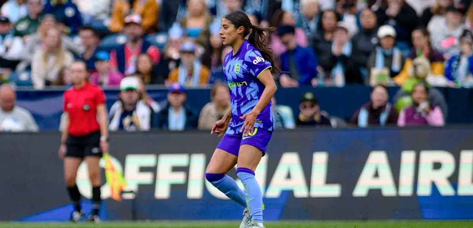 Seattle Reign FC player in action during match
