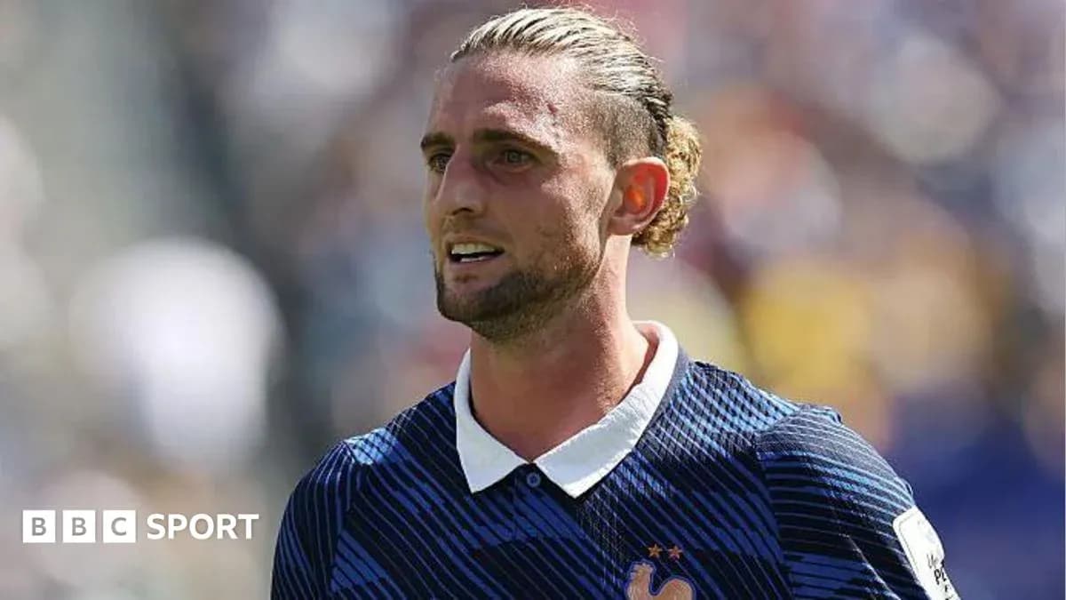 Player in France national team jersey during match