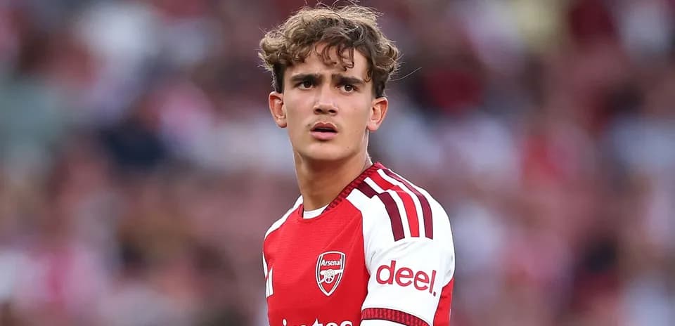 Arsenal player on the field during match