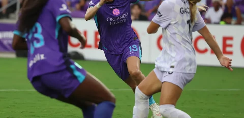 Orlando Pride player in action during match