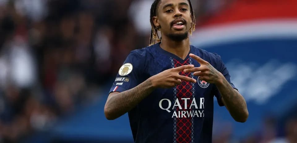 Player gesturing during a match for Paris Saint-Germain