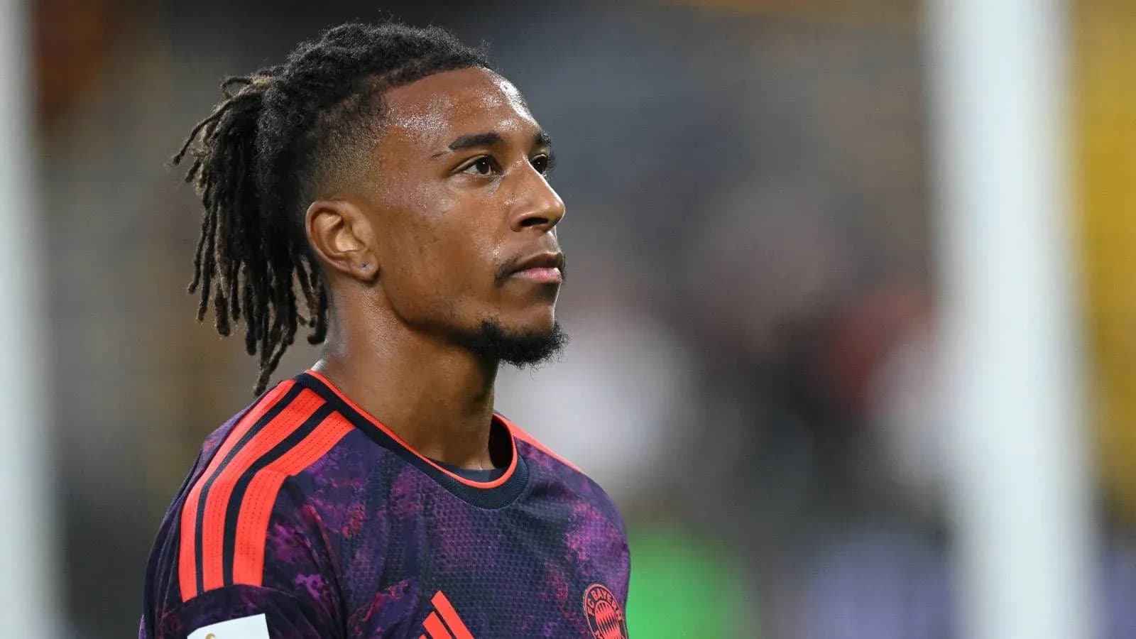 Player wearing Bayern Munich kit during match
