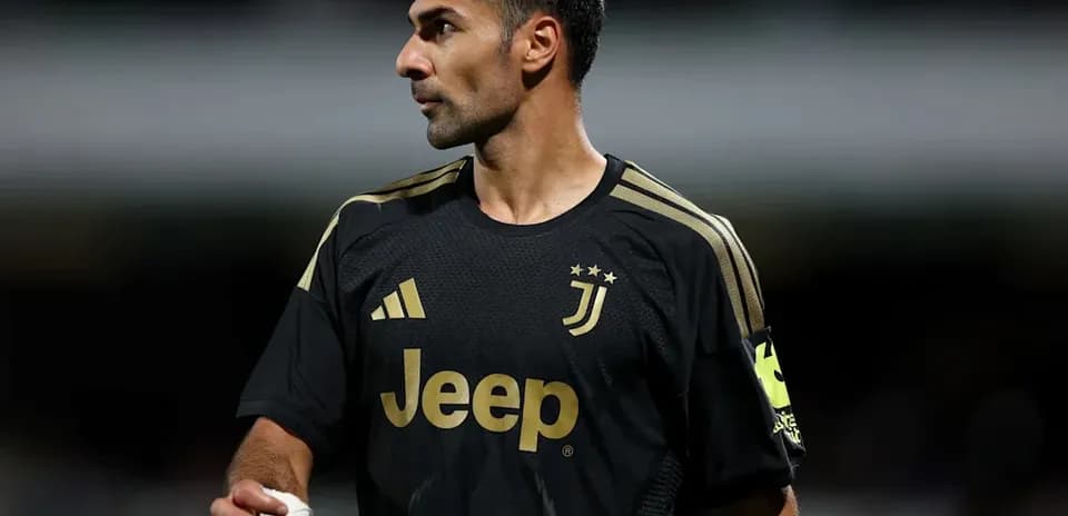 Juventus player in black jersey during match