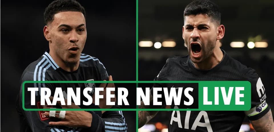 Two football players featured in transfer news segment