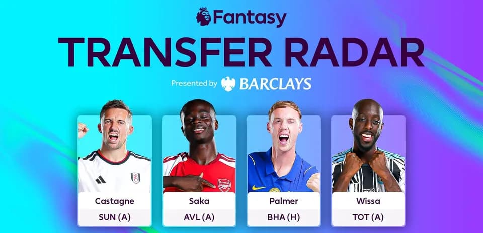 Fantasy football transfer radar featuring four players
