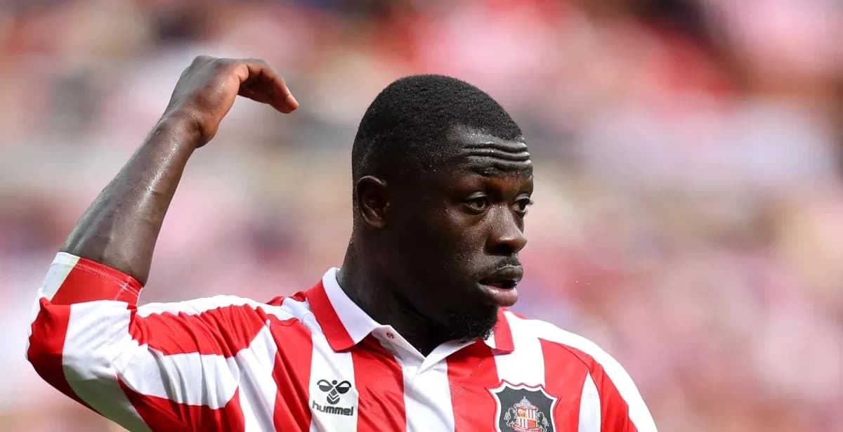 Sunderland player signaling during a match