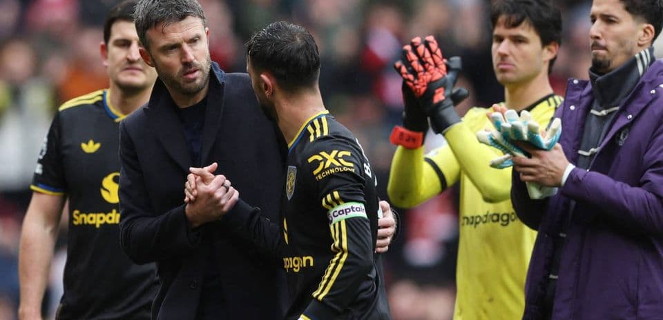 Manager congratulating player after match performance