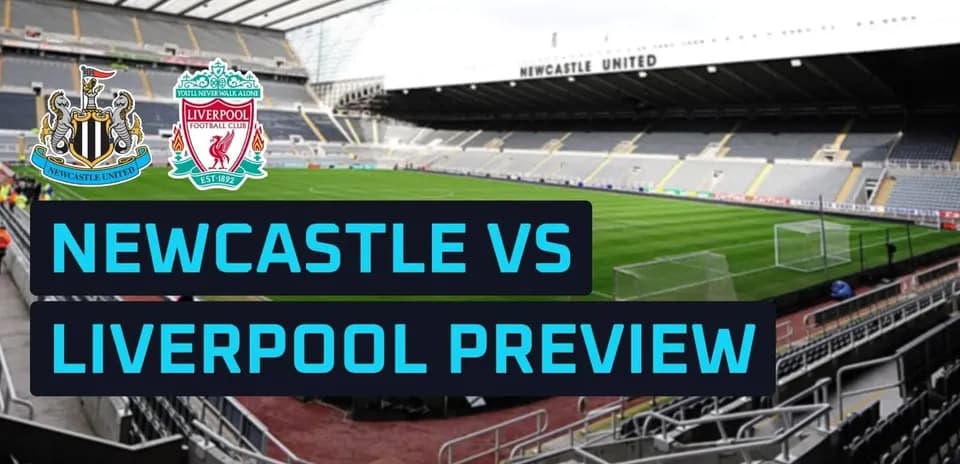 Newcastle United vs Liverpool match preview graphic