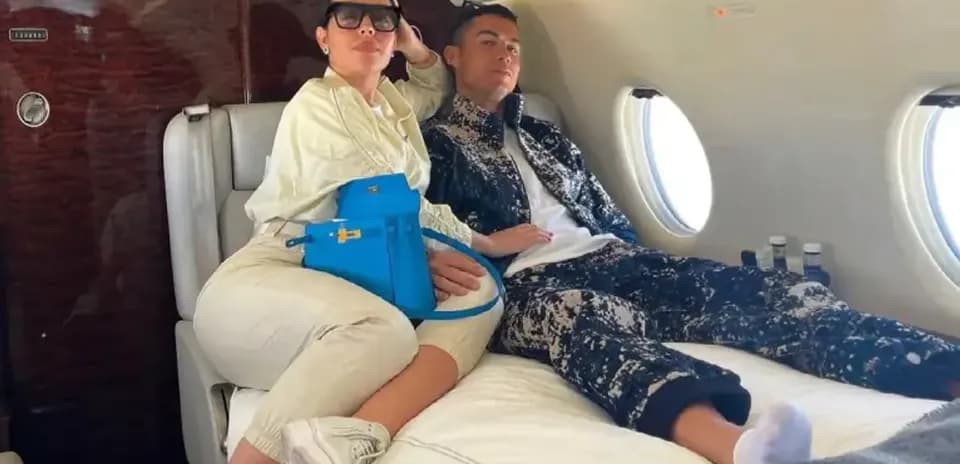 Georgina Rodríguez Leaves Her Mark on Cristiano Ronaldo's ₦96 Billion Private Jet After Wedding