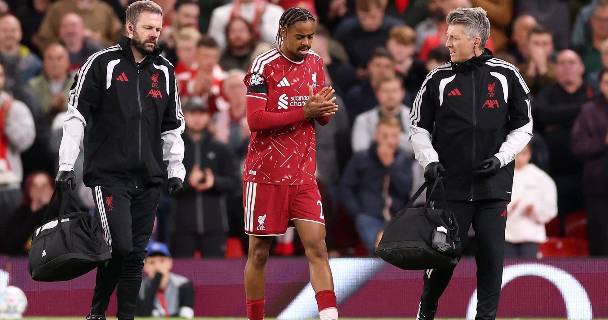 Bradley Barcola Suffers Calf Issue During Anfield Debut; Iraola Offers Fitness Update