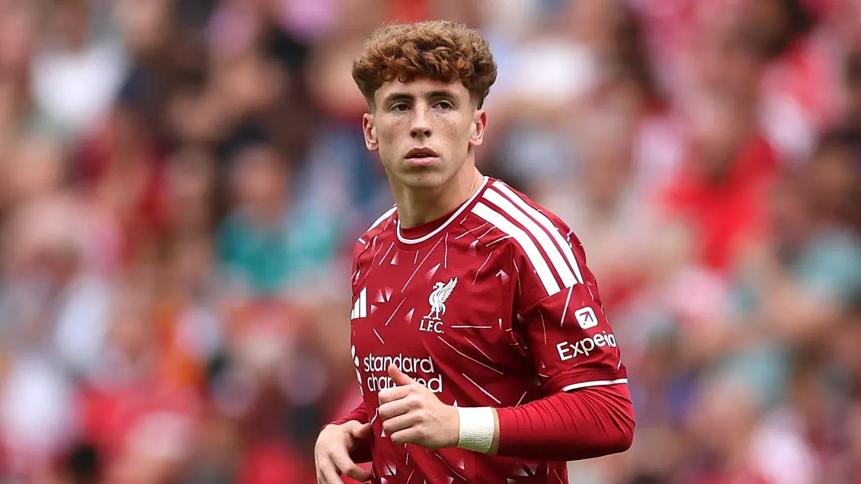 Liverpool player on the field during match Liverpool player on the field during match