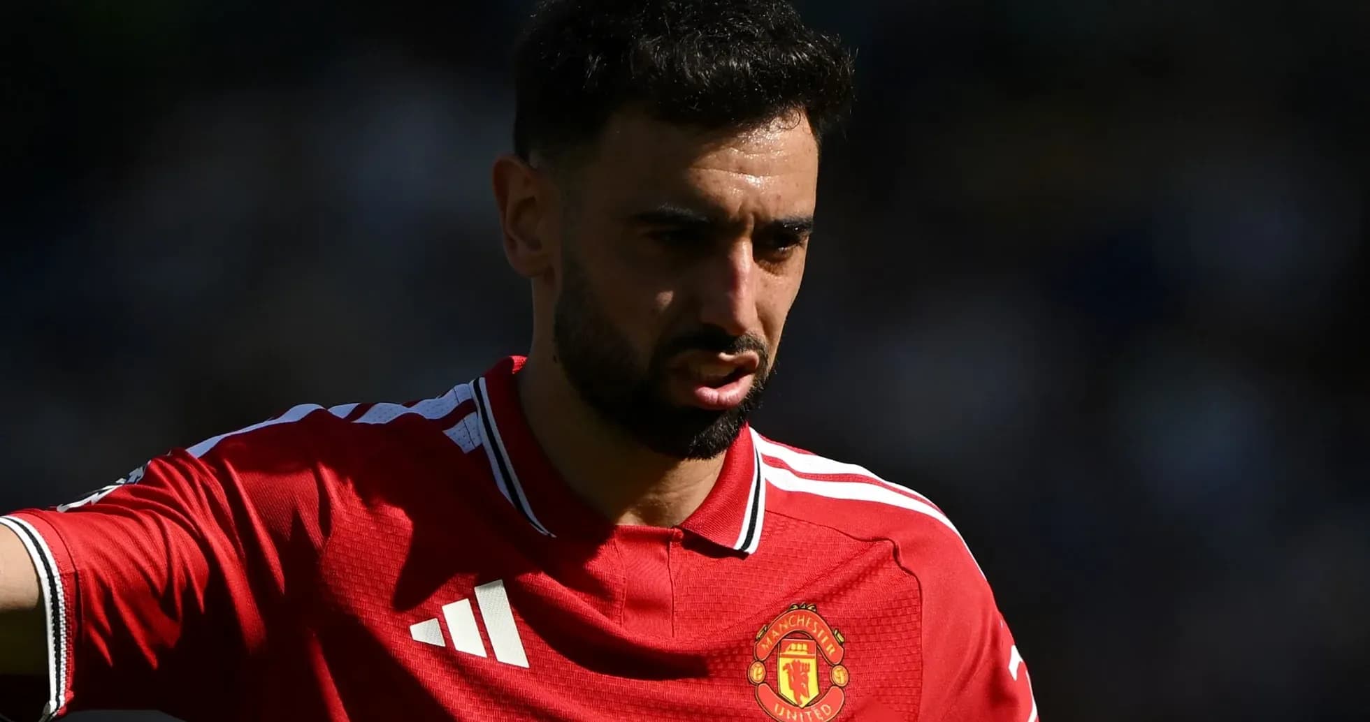 Bruno Fernandes in Manchester United kit during match Bruno Fernandes in Manchester United kit during match