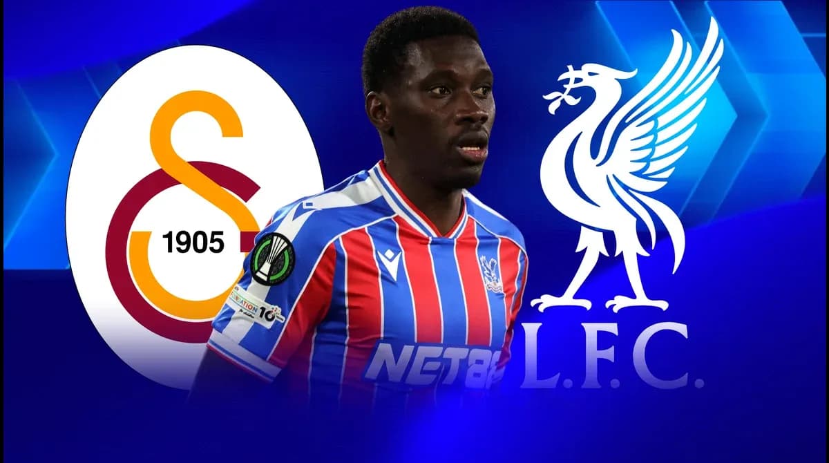 Player wearing Crystal Palace jersey with team logos Player wearing Crystal Palace jersey with team logos
