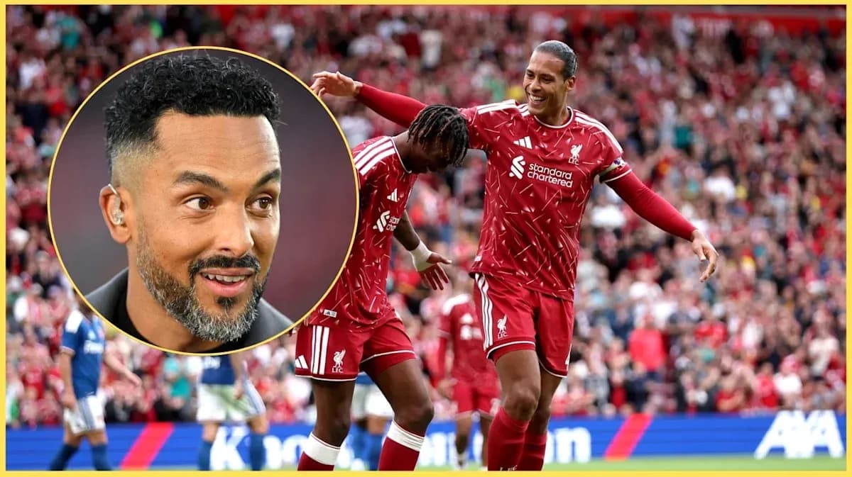 Liverpool players celebrating goal during match Liverpool players celebrating goal during match