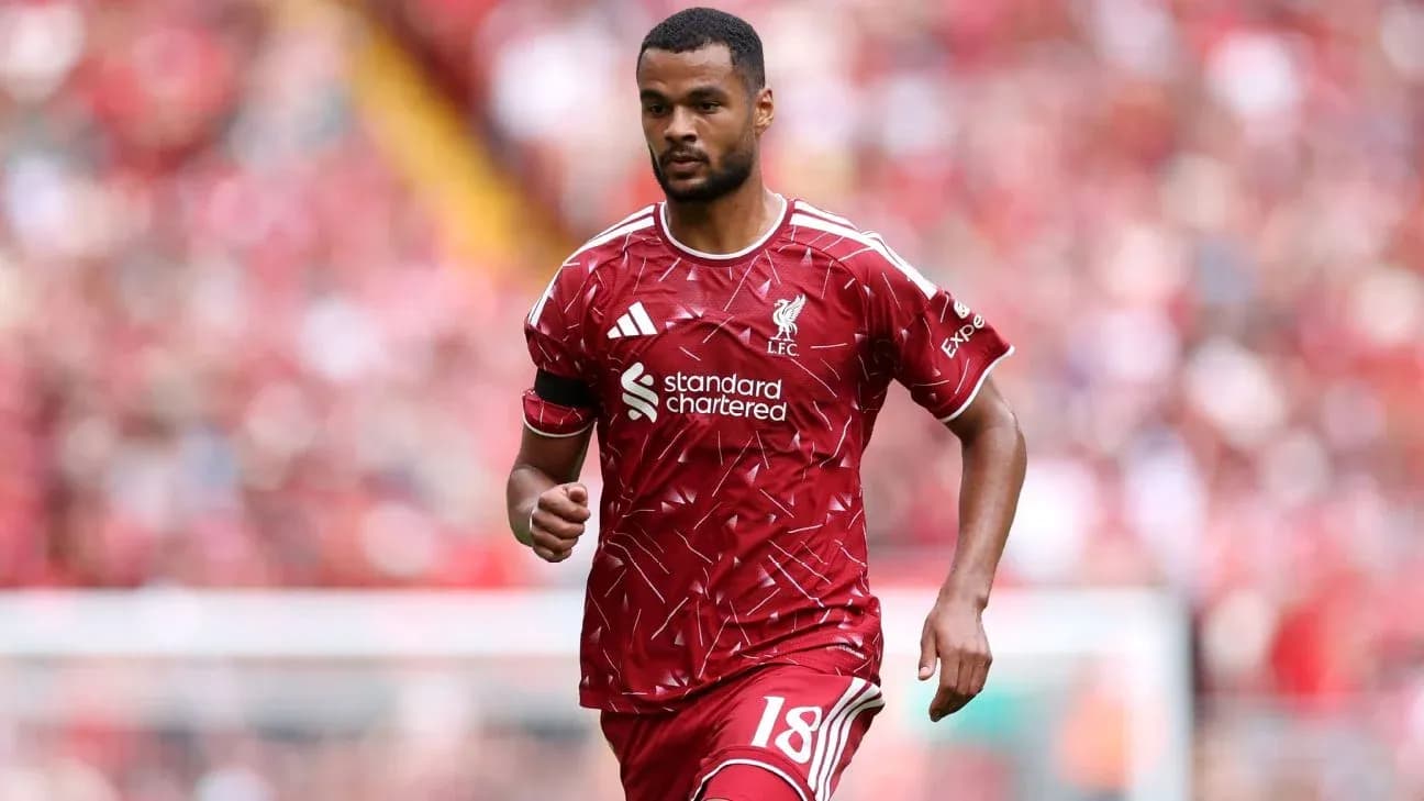 Player in Liverpool kit walking on the pitch Player in Liverpool kit walking on the pitch