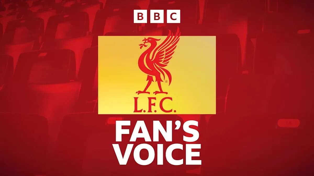Liverpool FC logo with text 'Fan's Voice' Liverpool FC logo with text 'Fan's Voice'