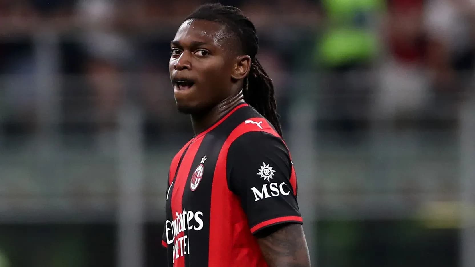 Player wearing AC Milan kit during match Player wearing AC Milan kit during match