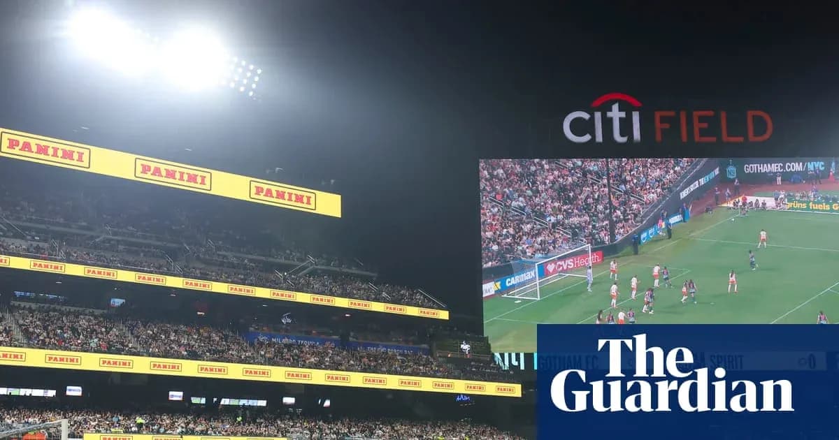 View of Citi Field during women's soccer match View of Citi Field during women's soccer match