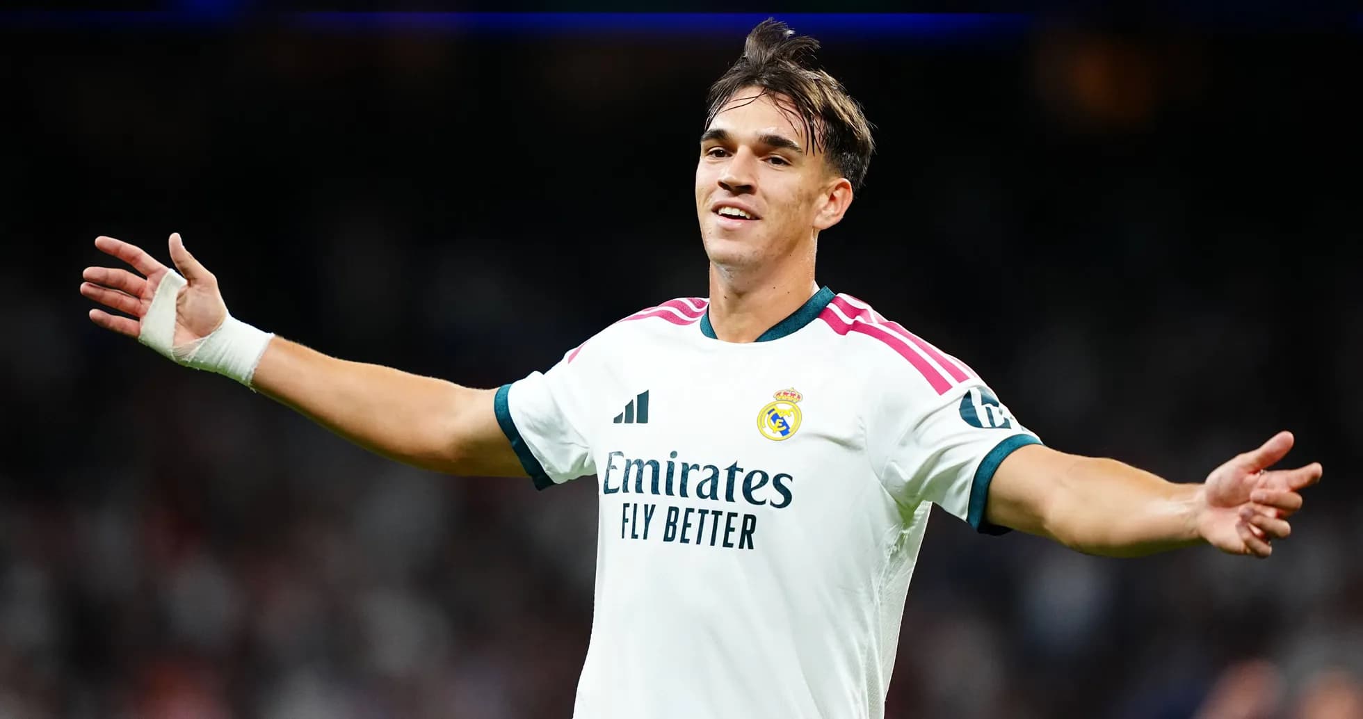 Player celebrating after scoring during match Player celebrating after scoring during match