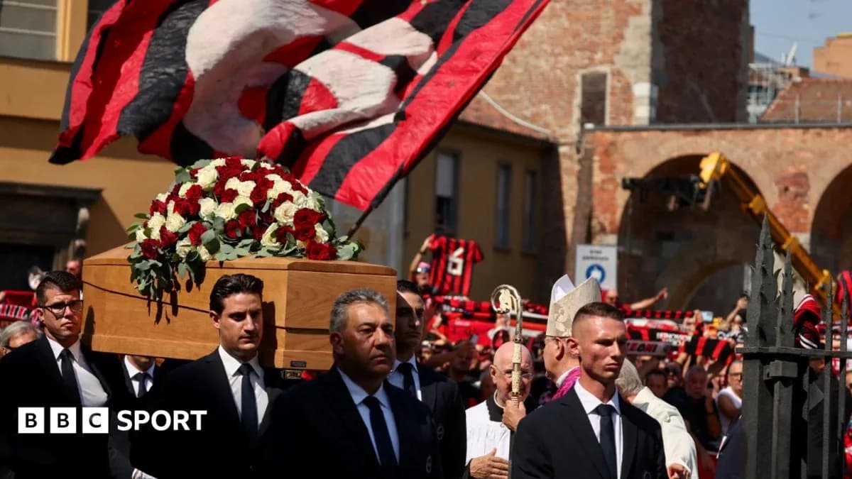 Funeral procession with coffin and flag bearers Funeral procession with coffin and flag bearers