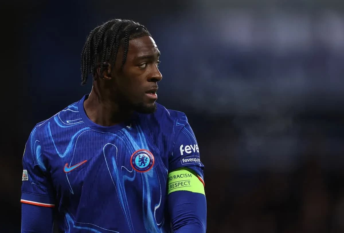 Player wearing Chelsea kit during a match Player wearing Chelsea kit during a match