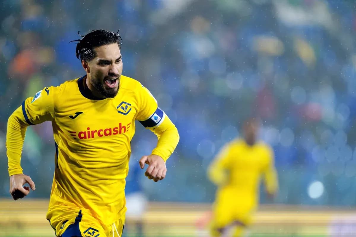 Player celebrating during Serie A match Player celebrating during Serie A match