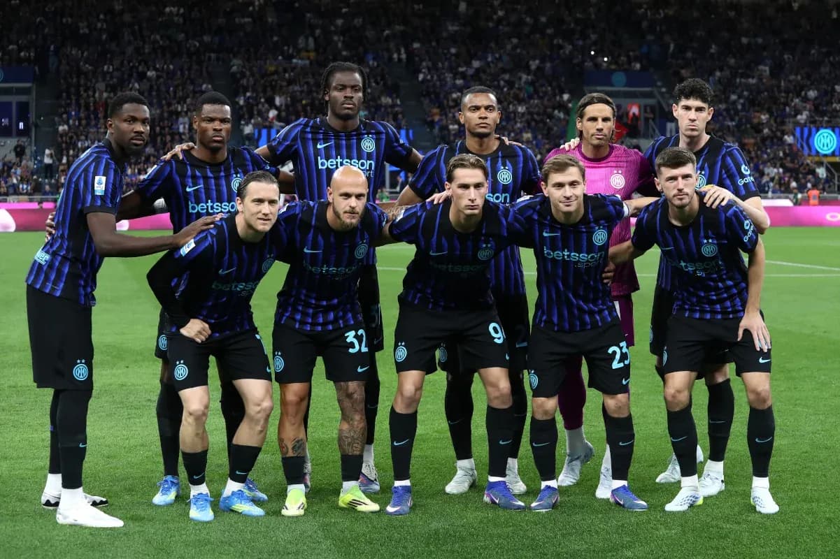 Inter's official lineup for the match. Inter's official lineup for the match.