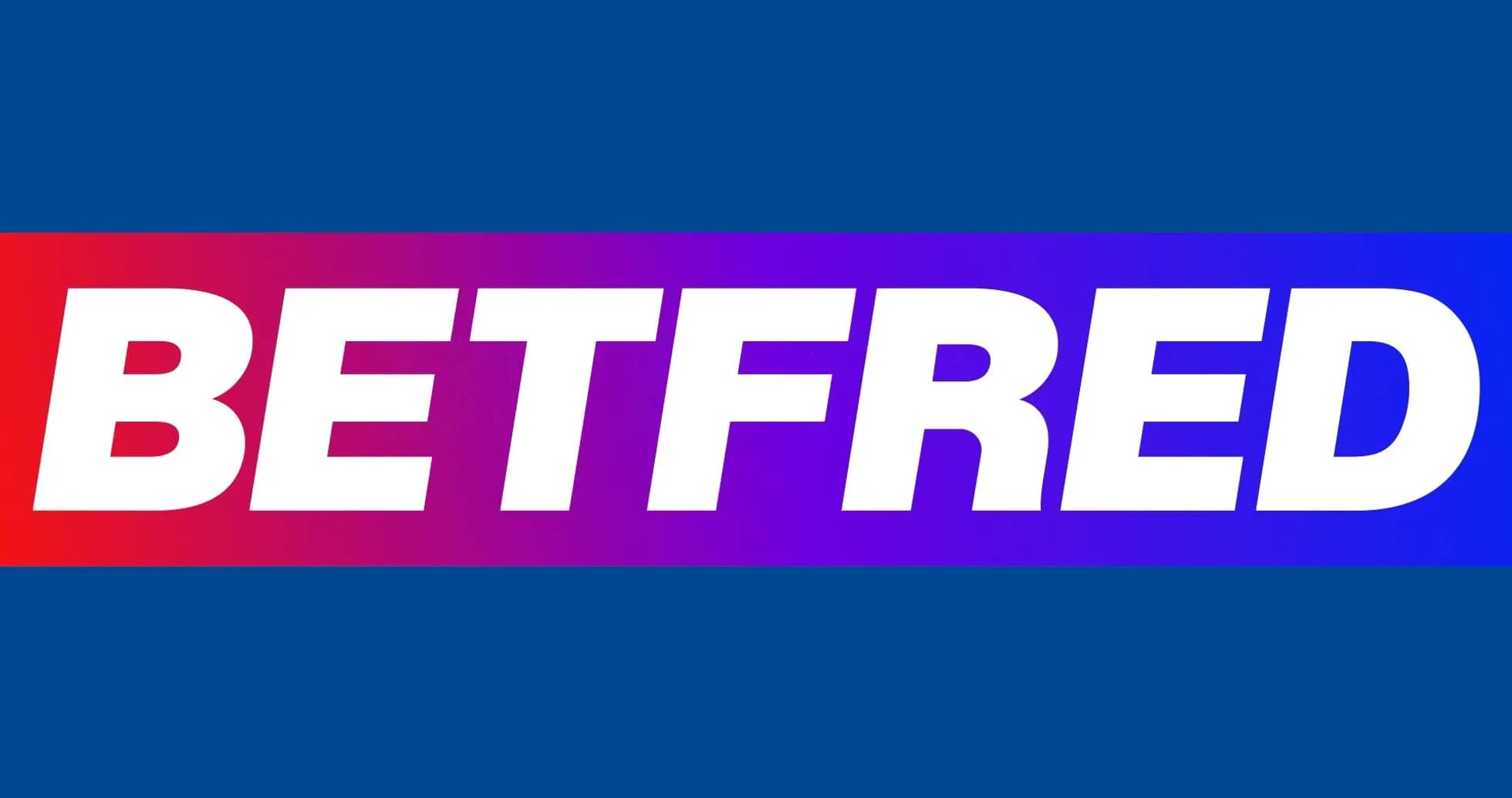 BETFRED logo on blue background BETFRED logo on blue background