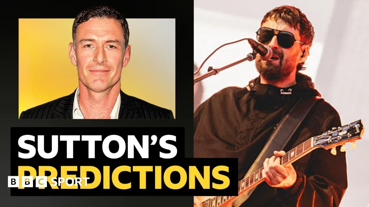 Collage featuring a man and a musician performing Collage featuring a man and a musician performing