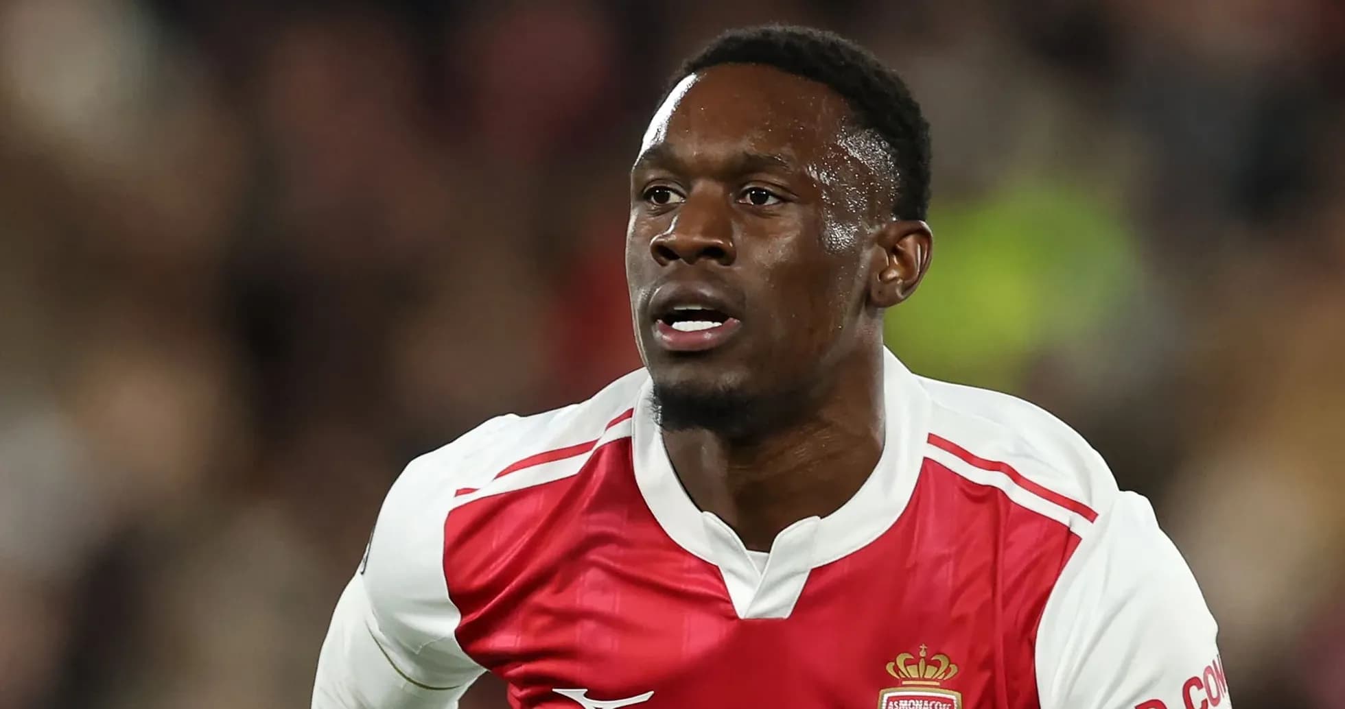 Player in AS Monaco jersey during match action Player in AS Monaco jersey during match action