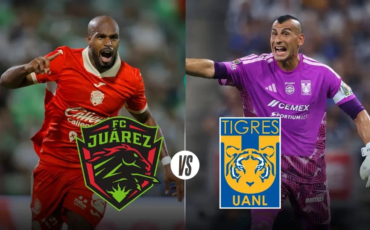 FC Juarez player celebrating against Tigres UANL FC Juarez player celebrating against Tigres UANL