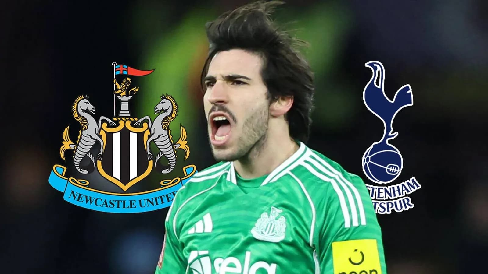 Goalkeeper celebrating with Newcastle United logos Goalkeeper celebrating with Newcastle United logos