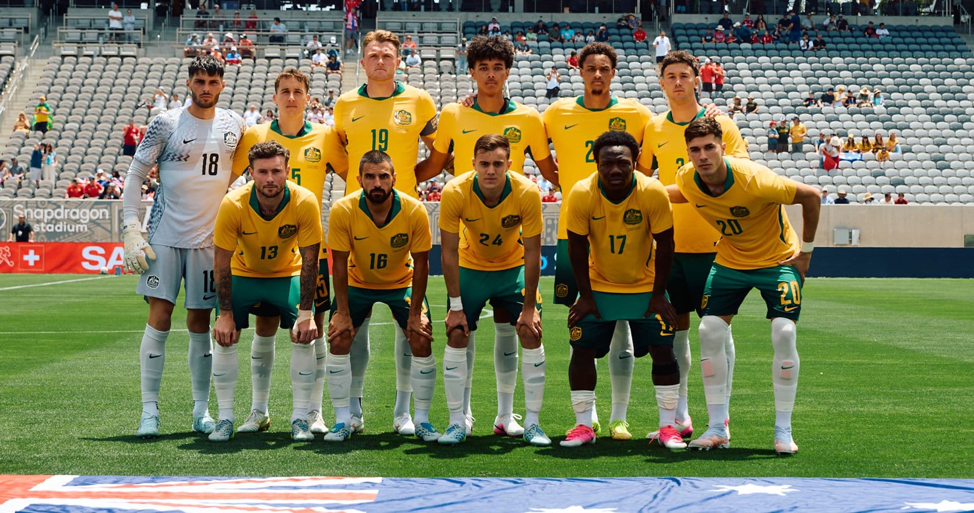 Australia national football team posing for photo Australia national football team posing for photo