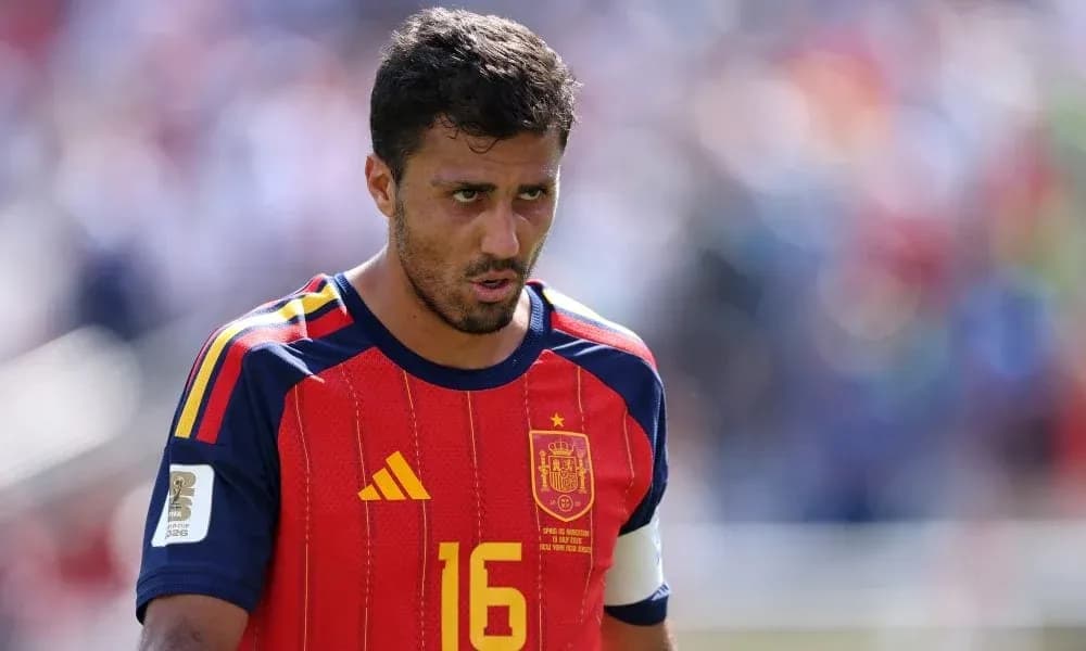 Player in Spain jersey during match on field Player in Spain jersey during match on field