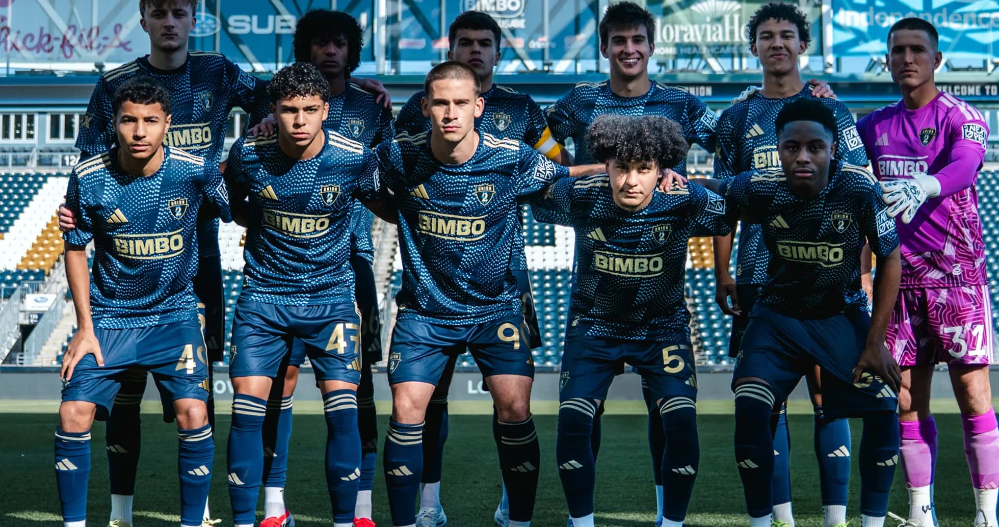 Philadelphia Union II team photo before match Philadelphia Union II team photo before match