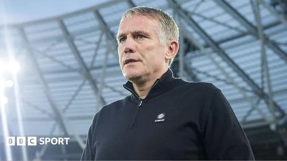 Manager speaking during a pre-match interview Manager speaking during a pre-match interview