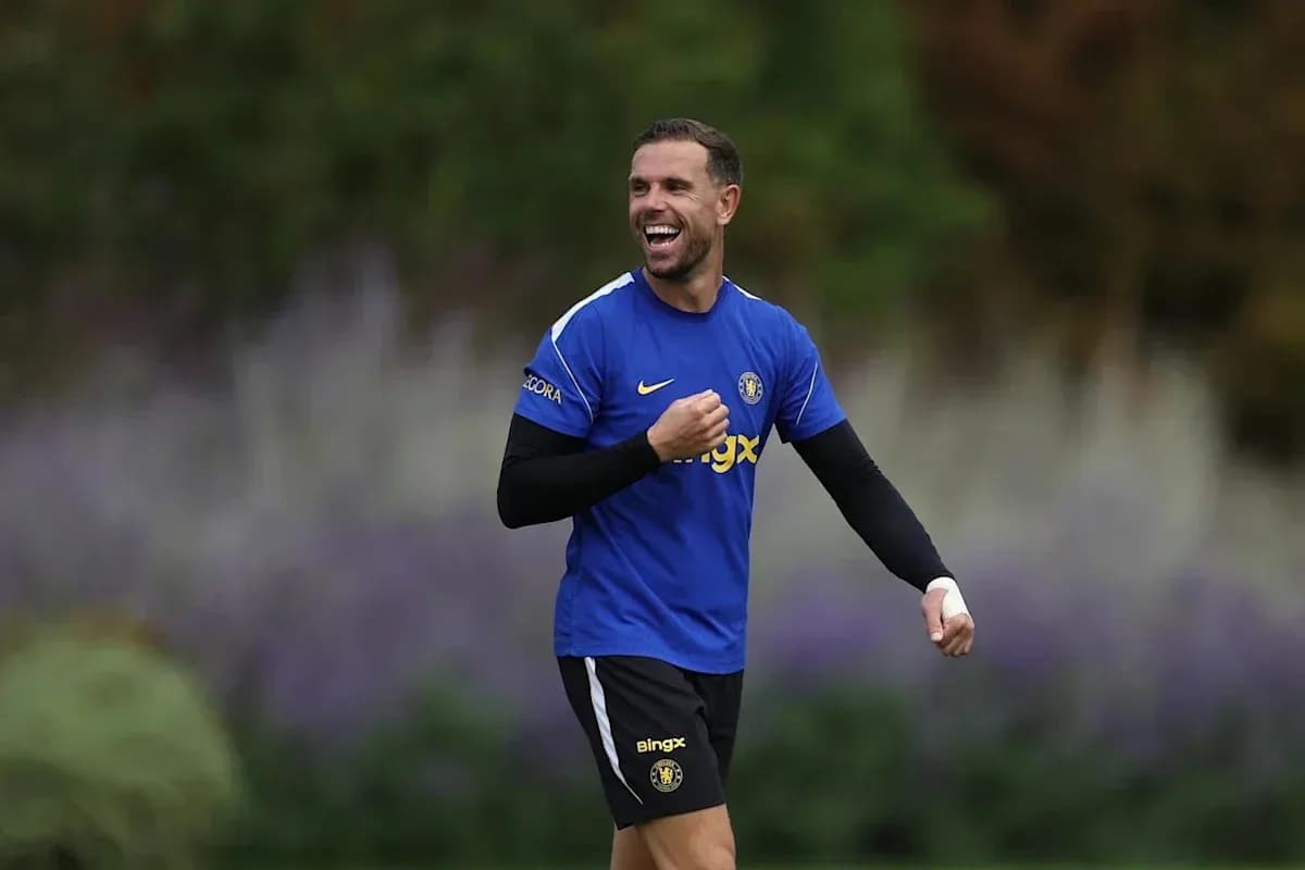 Player smiling during training session outdoors Player smiling during training session outdoors