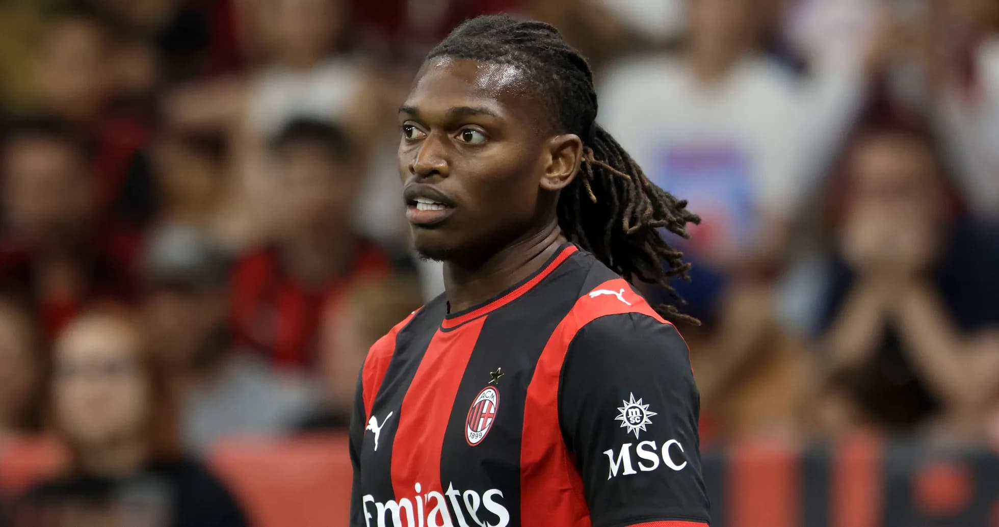 AC Milan player on field during match AC Milan player on field during match