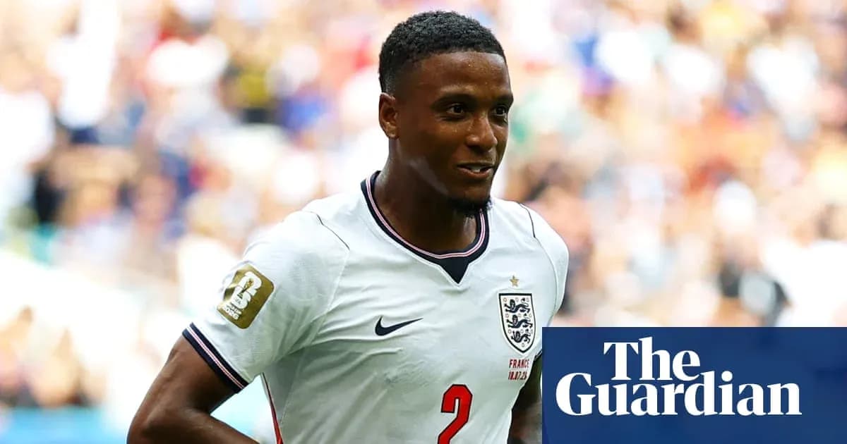 Player in England jersey during football match Player in England jersey during football match
