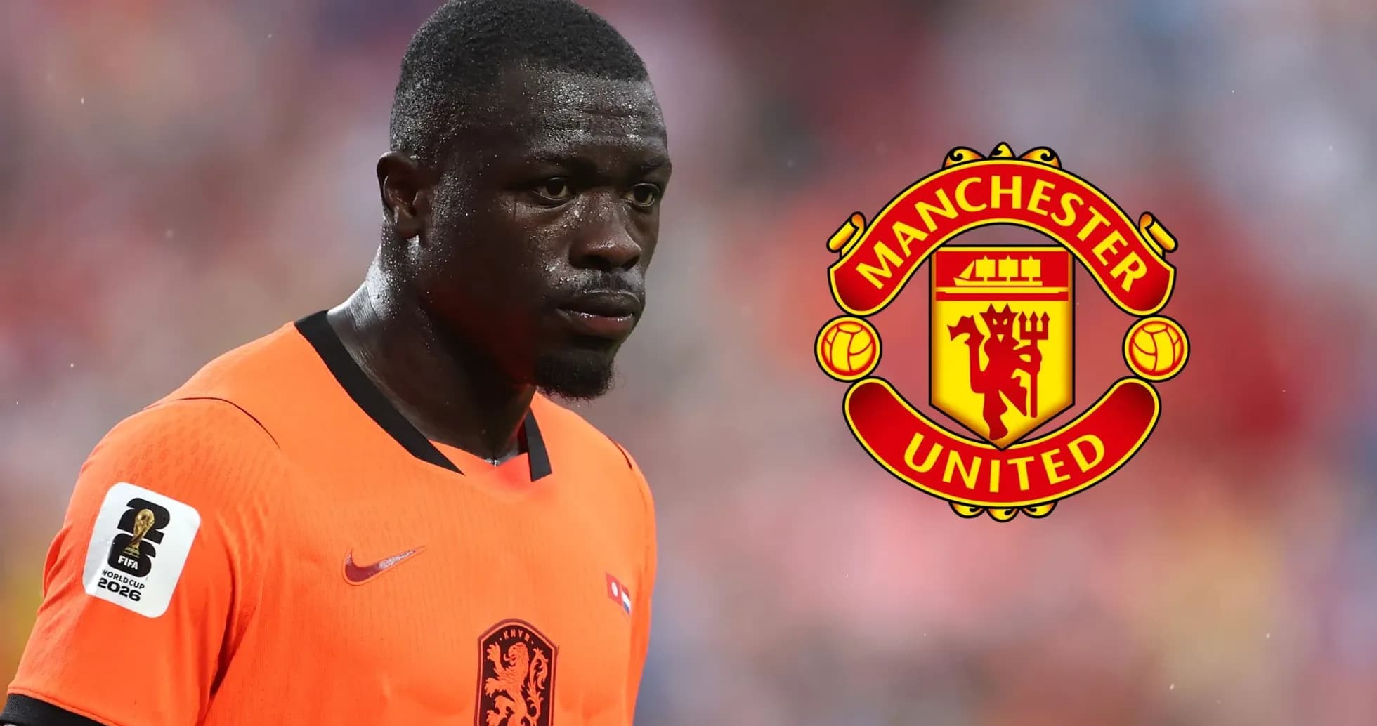 Player in orange jersey during match with logo Player in orange jersey during match with logo