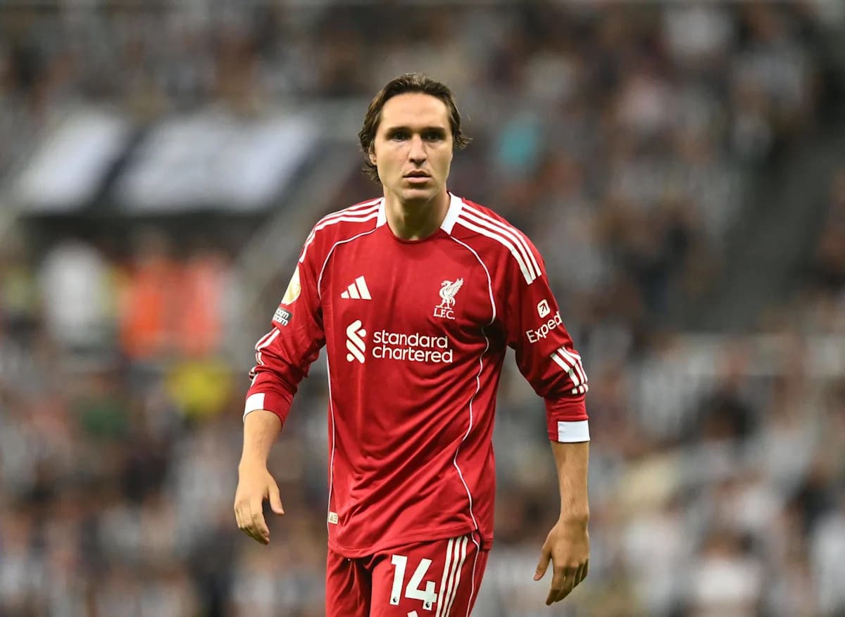 Player in Liverpool kit during match action Player in Liverpool kit during match action