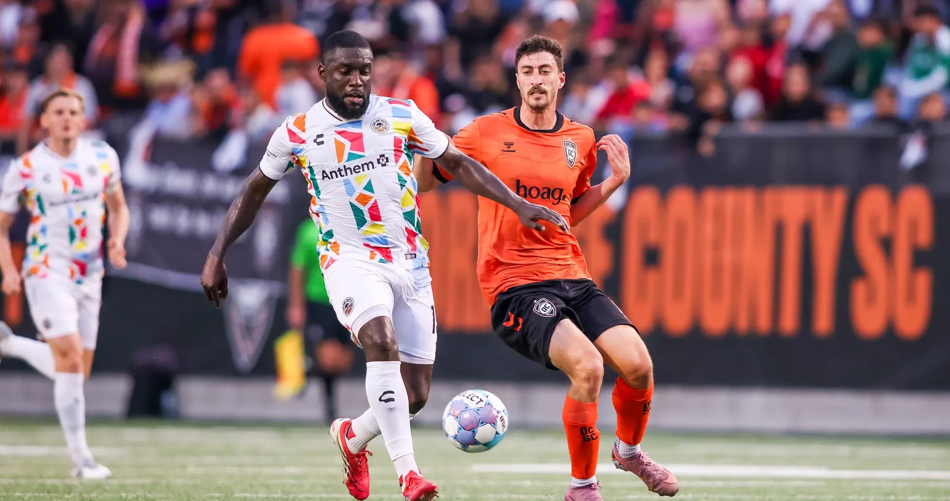 Players competing during Phoenix Rising match Players competing during Phoenix Rising match