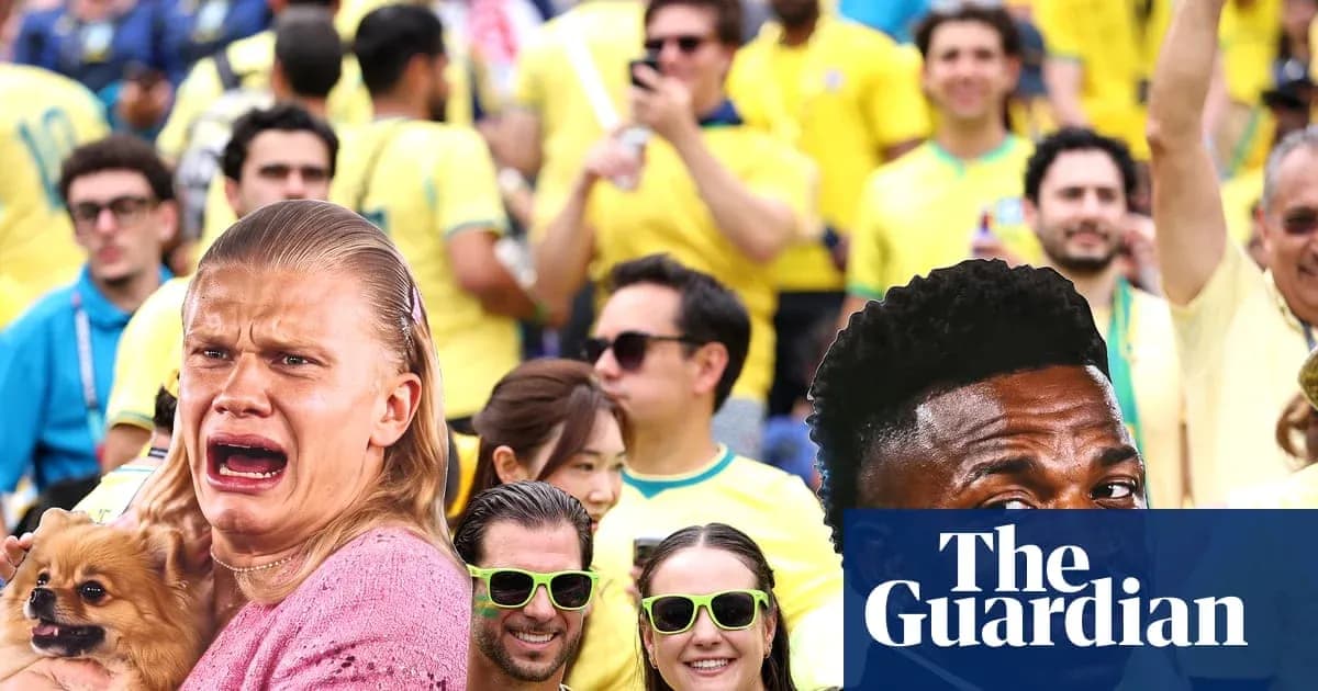 Fans in yellow shirts celebrating at a sports event Fans in yellow shirts celebrating at a sports event