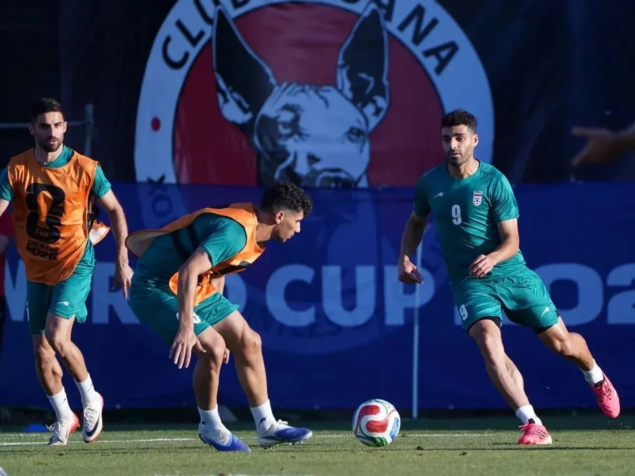 Iran players training for World Cup 2026 match Iran players training for World Cup 2026 match