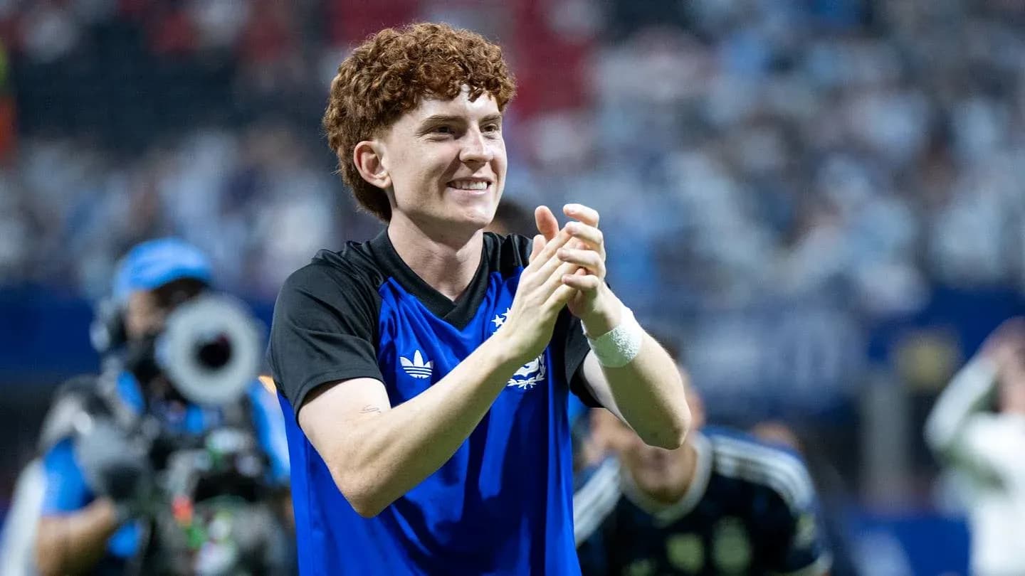 Player applauding fans after the match Player applauding fans after the match