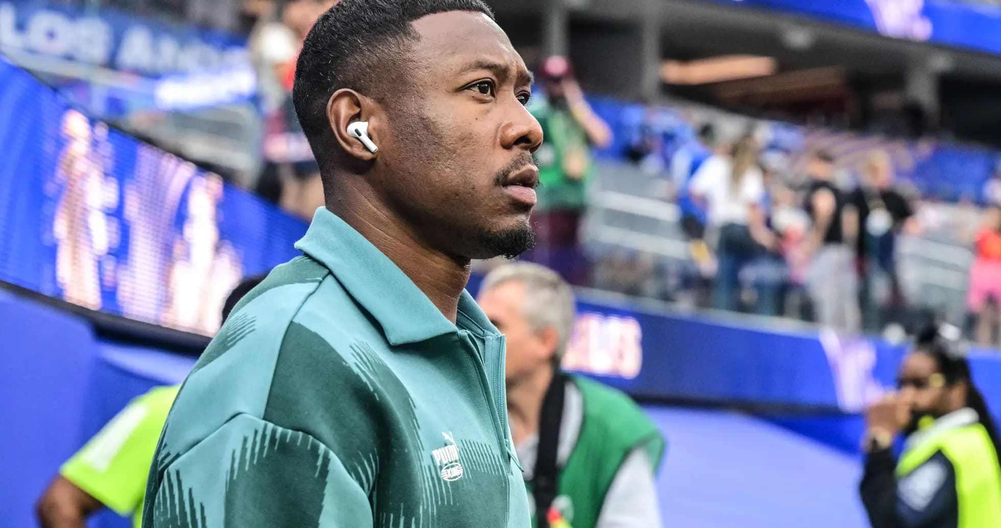 Player walking onto the field before the match Player walking onto the field before the match