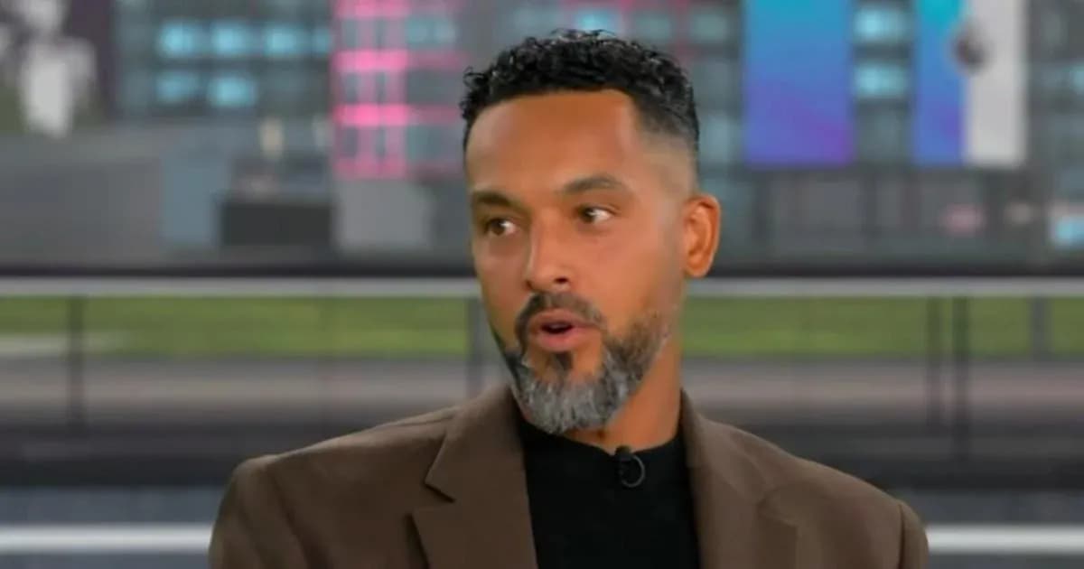 Person speaking during a sports discussion segment Person speaking during a sports discussion segment