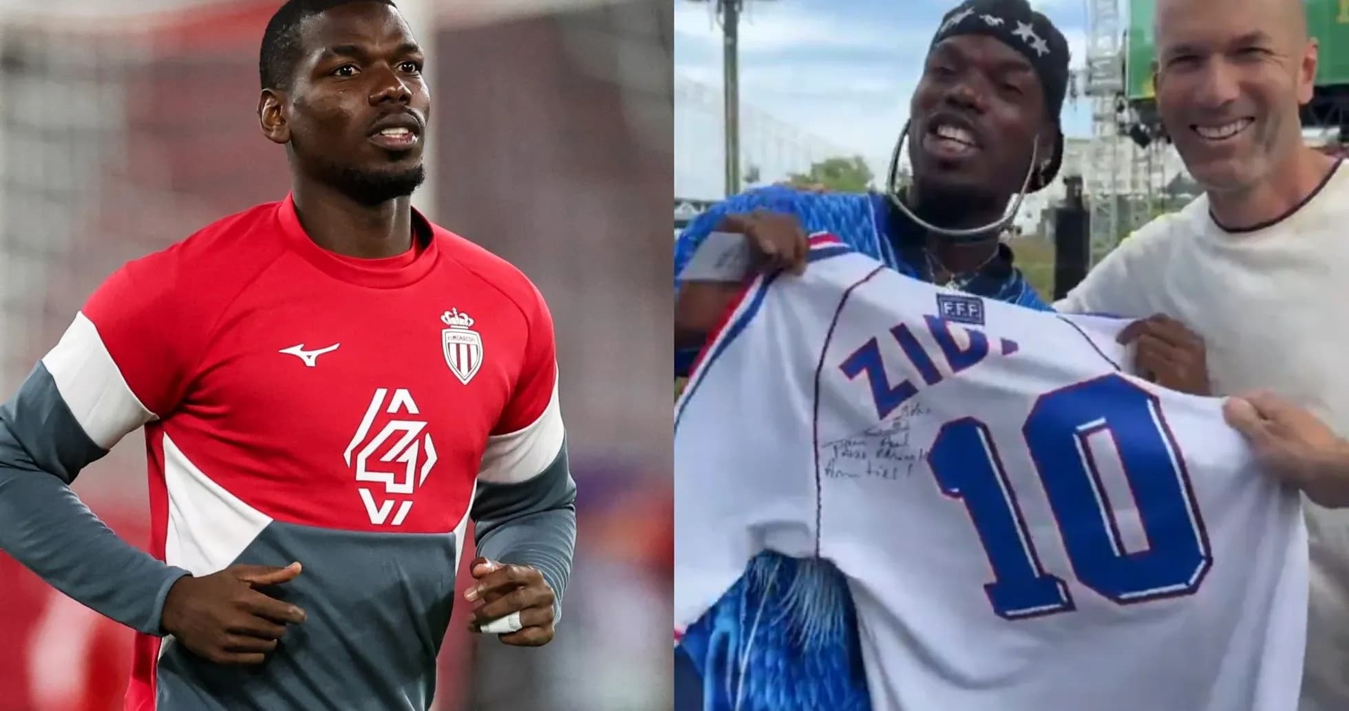 Paul Pogba training in Monaco kit and celebrating Paul Pogba training in Monaco kit and celebrating