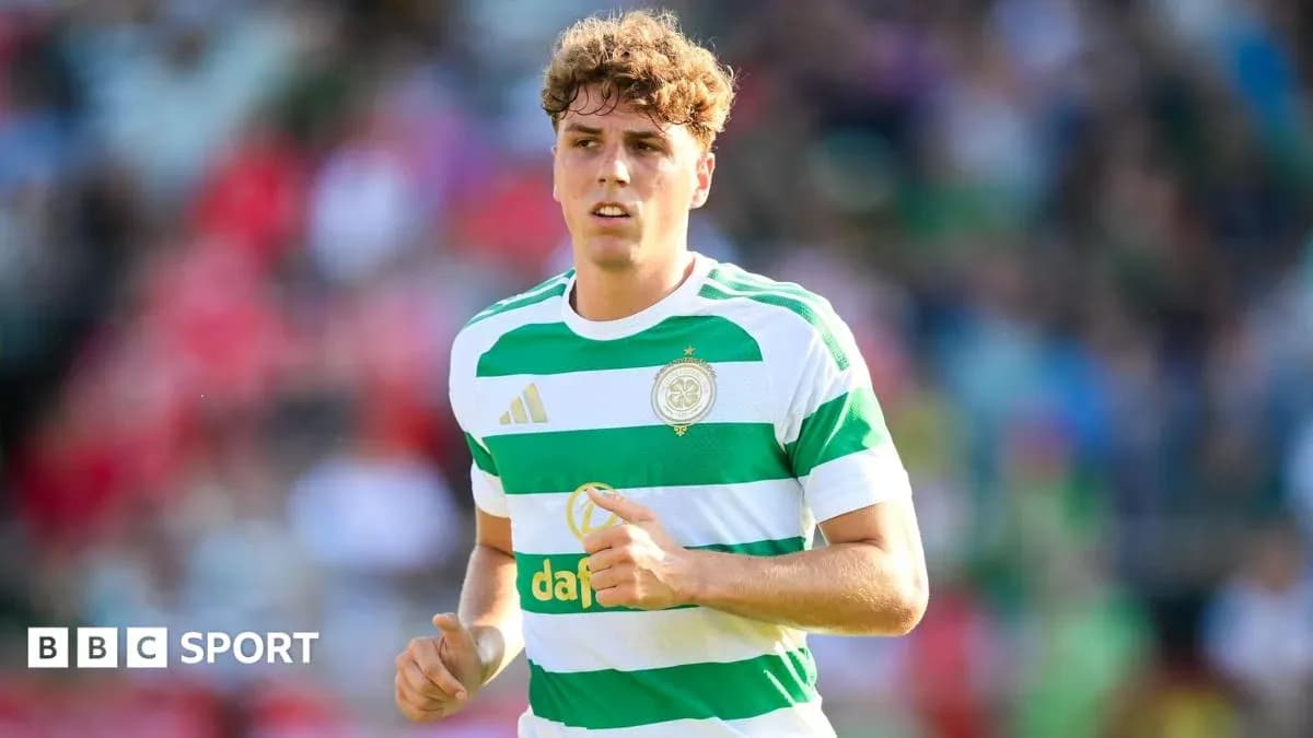 Celtic player running on the pitch during match Celtic player running on the pitch during match