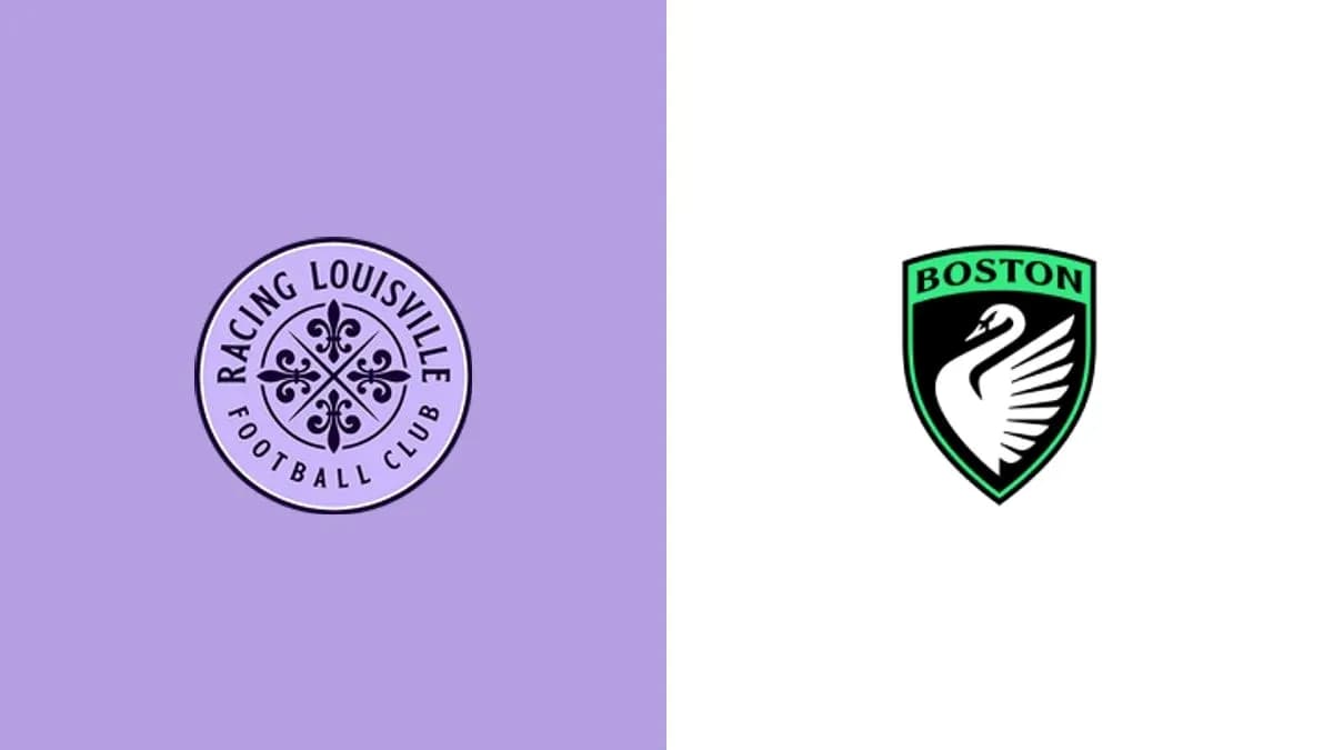 Logos of Racing Louisville and Boston teams Logos of Racing Louisville and Boston teams